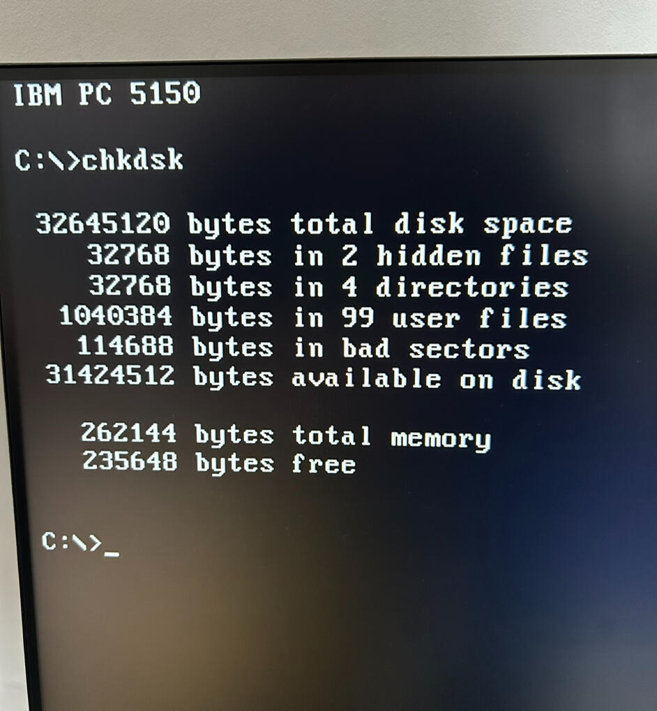 30 Meg HDD / 256 K RAM